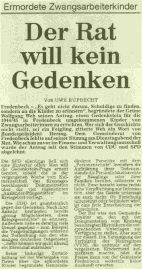 Artikel HARBURGER RUNDSCHAU, April 1999